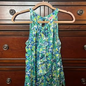 Lilly Pulitzer Silk Ruffle Blouse